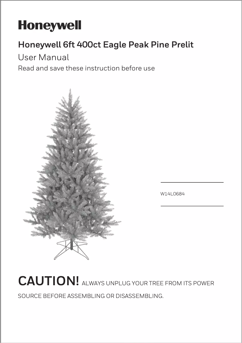 Page 1 de la notice Manuel utilisateur Honeywell W14L0684
