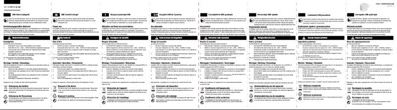 Image de la première page du manuel de l'appareil CHARGVVUSB4.8AW