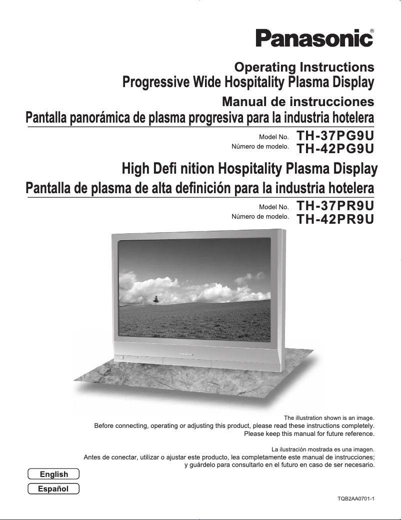 Image de la première page du manuel de l'appareil TH-42PG9U