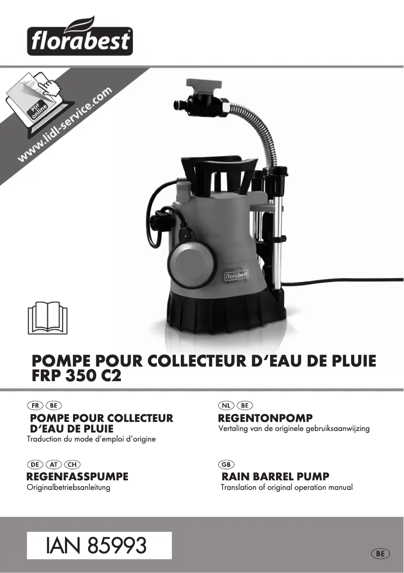 Image de la première page du manuel de l'appareil FRP 350 C2