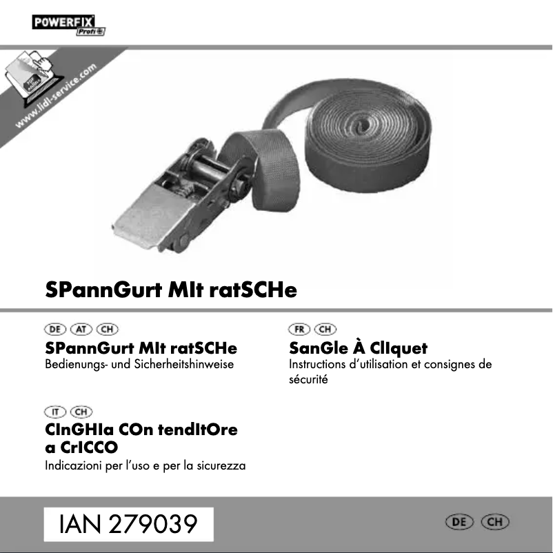 Page n°1 - Manuel utilisateur Powerfix Z30746-01