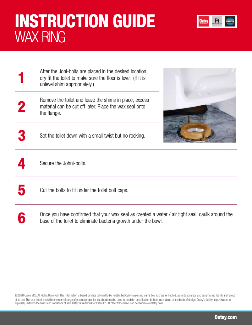 Page 1 de la notice Manuel utilisateur Oatey 31188