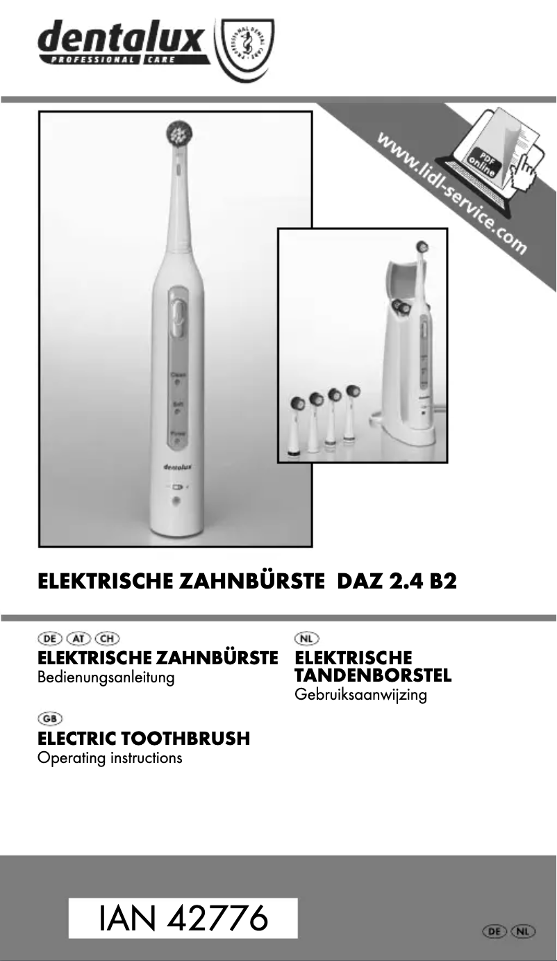 Page 1 de la notice Manuel utilisateur Nevadent DAZ 2.4 B2