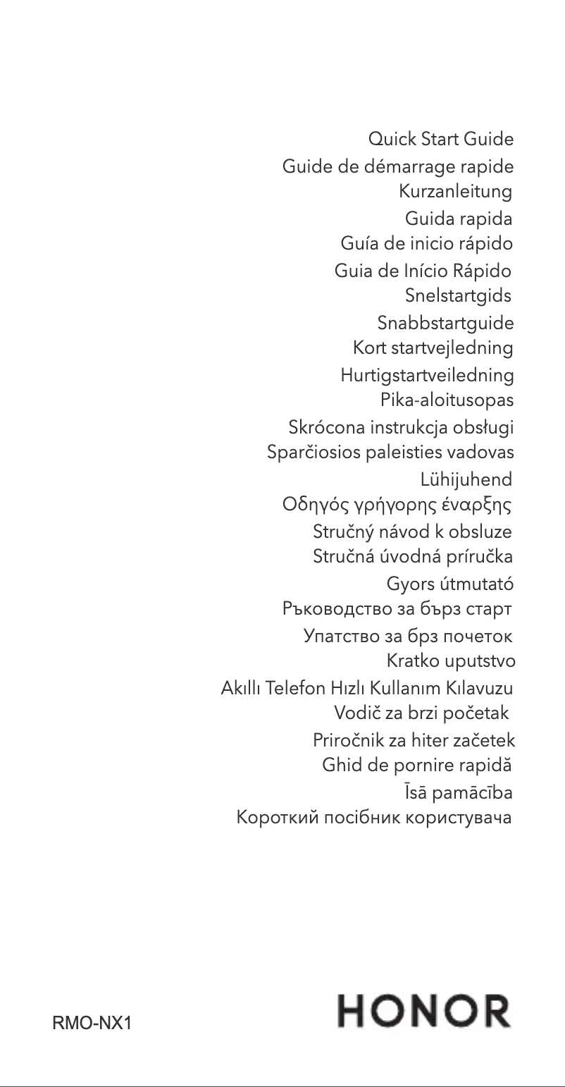 Image de la première page du manuel de l'appareil Magic5 Lite