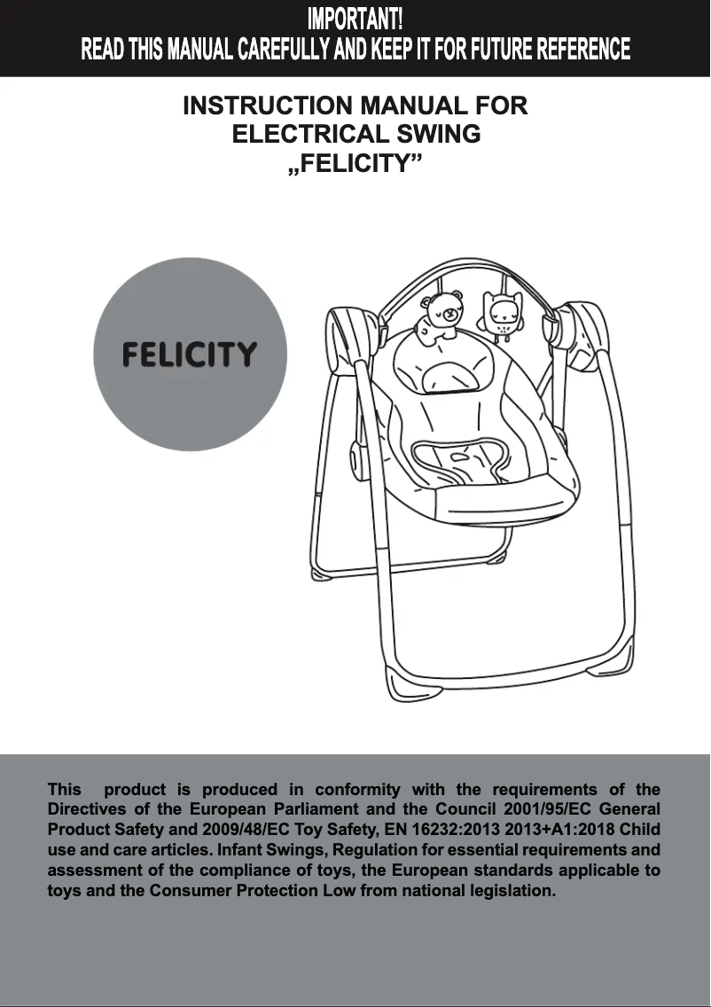 Image de la première page du manuel de l'appareil Felicity