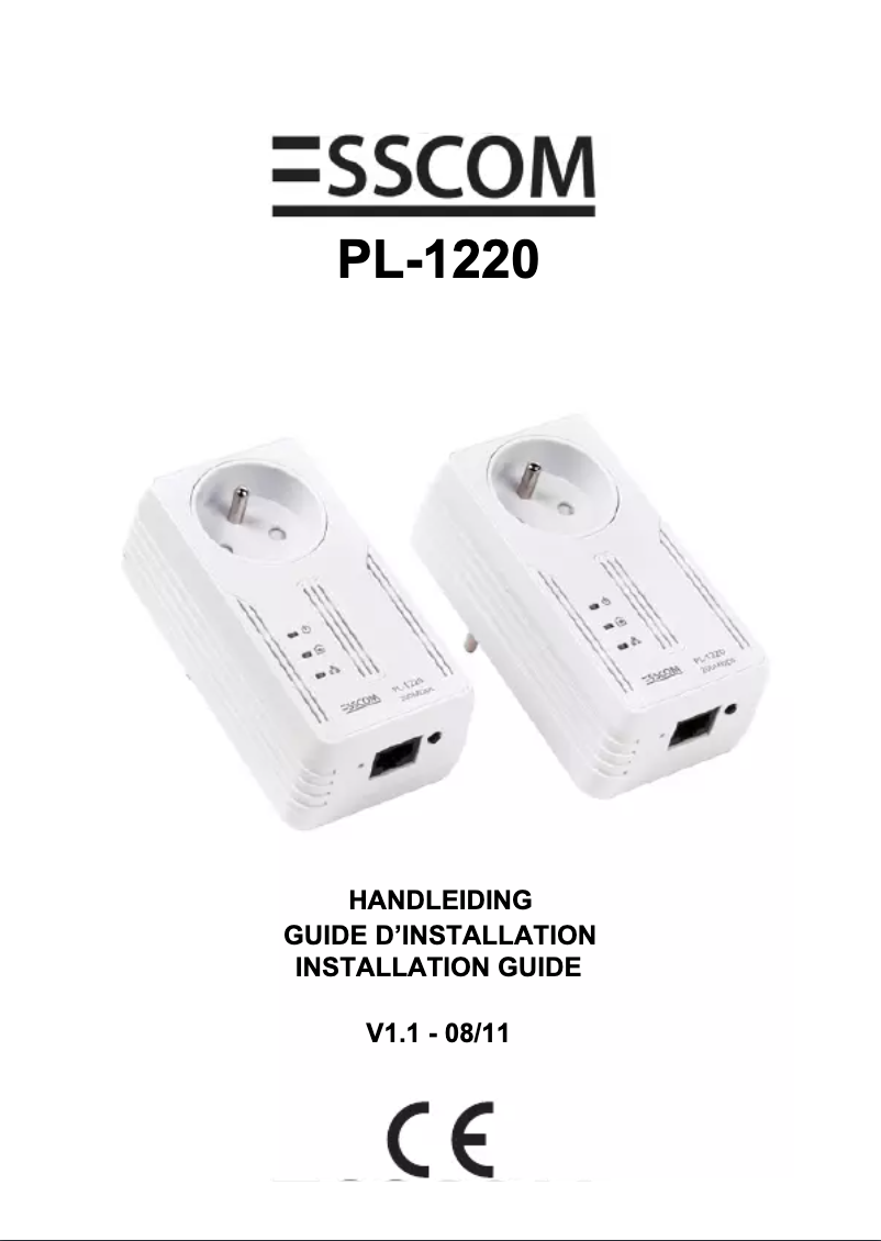 Página 1 del manual Manual de usuario Esscom PL-1221