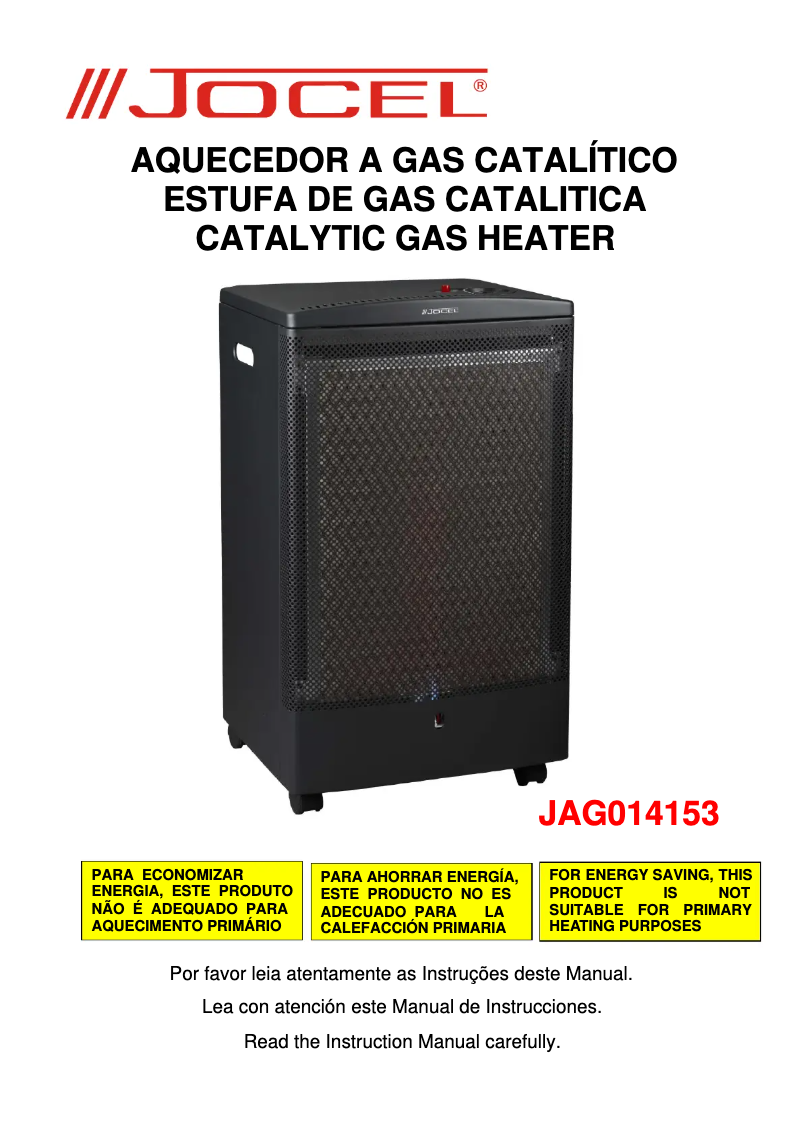 Page 1 de la notice Manuel utilisateur Jocel JAG014153