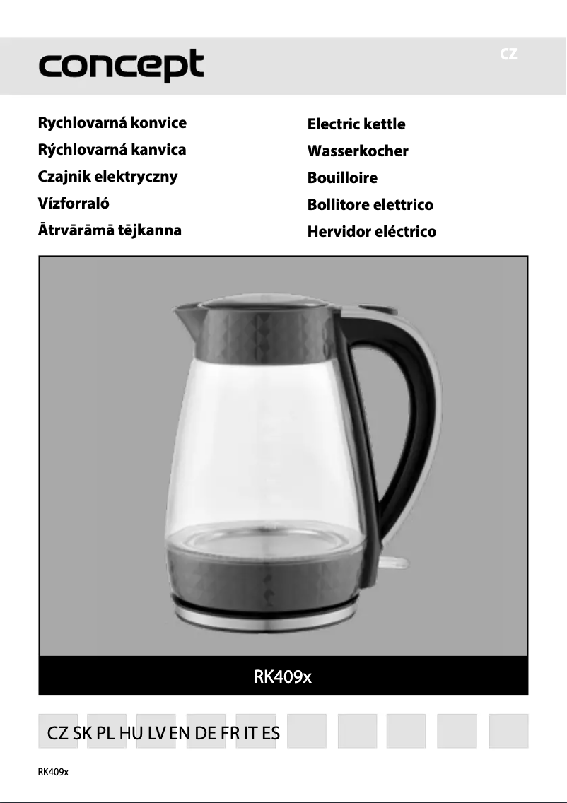 Image de la première page du manuel de l'appareil RK4091