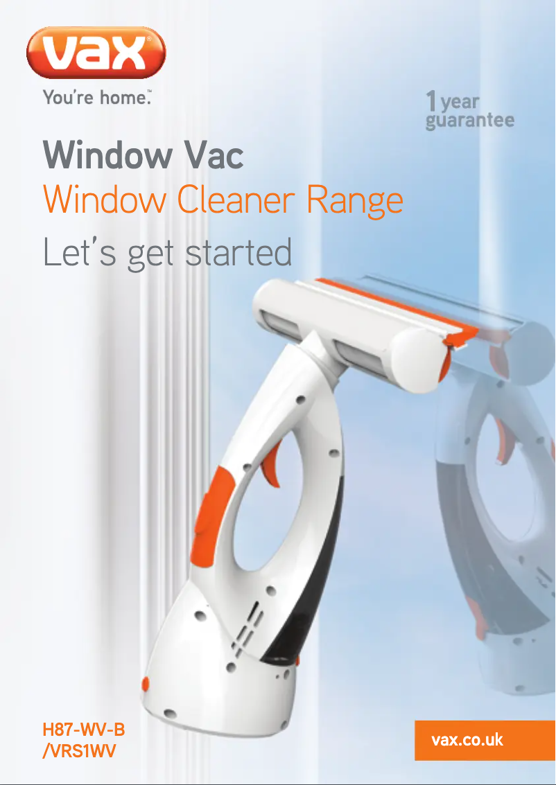 Page 1 de la notice Manuel utilisateur Vax Powermax Spray & Vac H87-WV-B