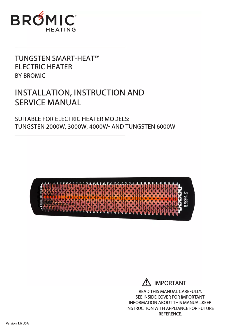 Page 1 de la notice Guide d'installation Bromic BH0420012