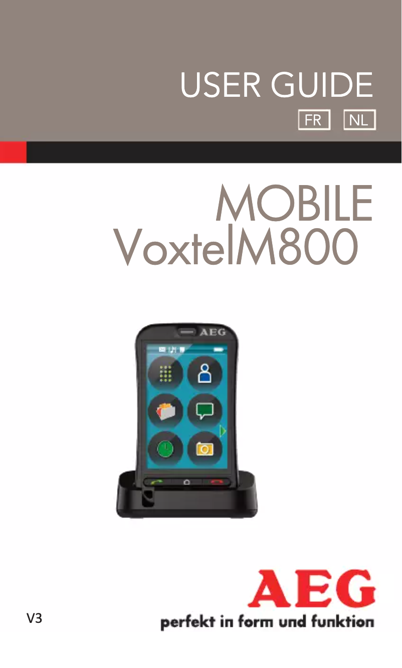 Página 1 del manual Manual de usuario AEG Voxtel M800