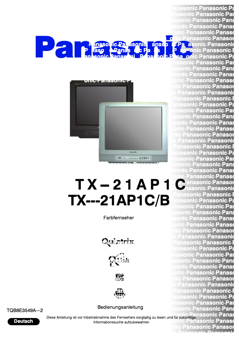 Página 1 del manual Manual de usuario Panasonic TX-21AP1CB