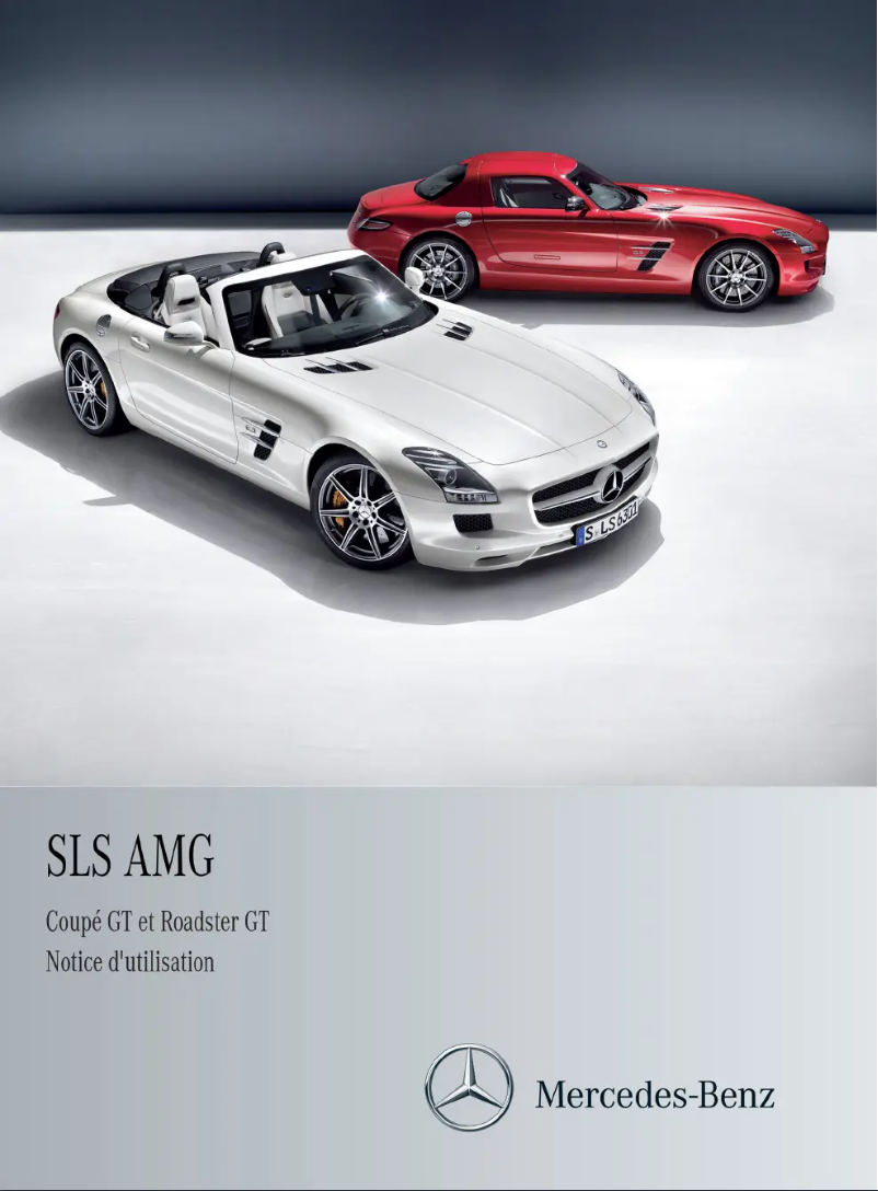 Page 1 de la notice Manuel utilisateur Mercedes-Benz SLS AMG Coupe (2014)