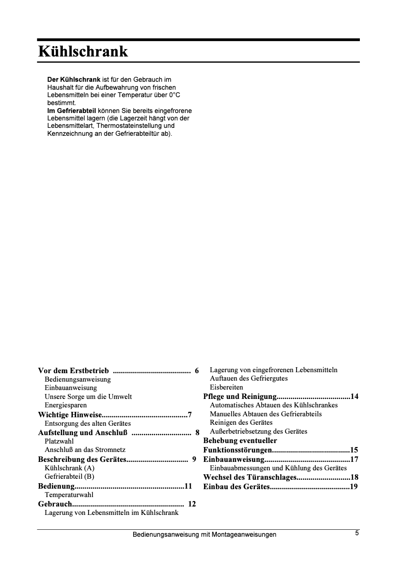 Imagen de la primera página del manual del dispositivo IK 150-0