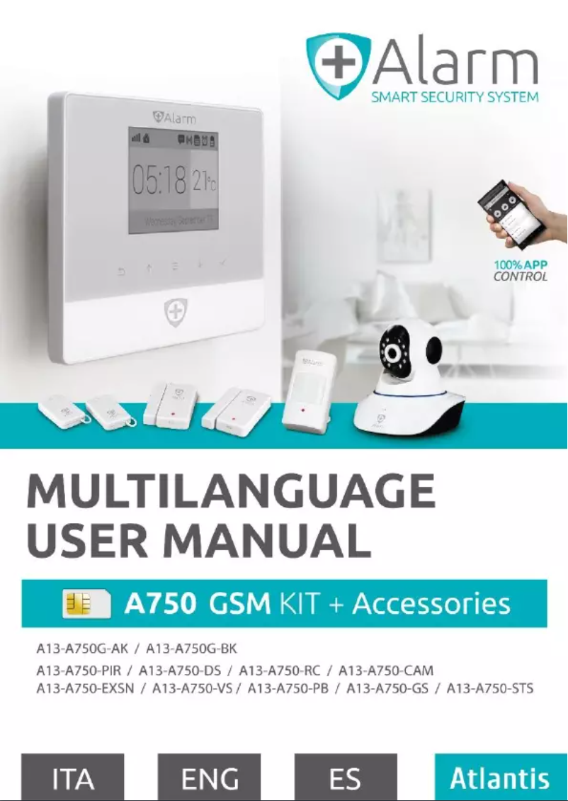 Page 1 de la notice Manuel utilisateur Atlantis Land A13-A750G-BK