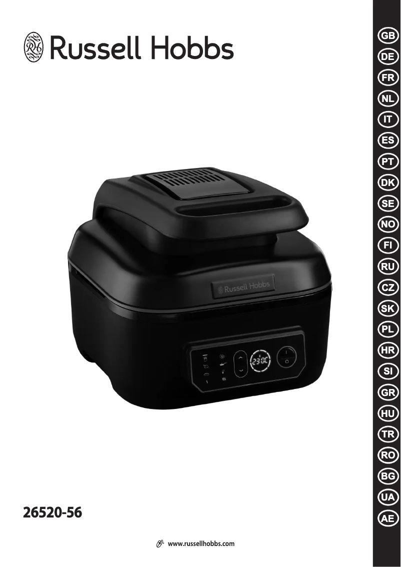 Page 1 de la notice Manuel utilisateur Russell Hobbs Satisfry Air & Grill 26520-56