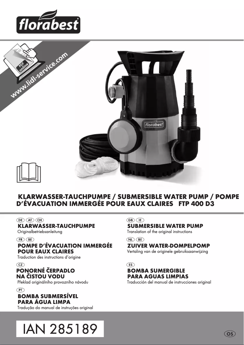 Page n°1 - Manuel utilisateur Florabest FTP 400 D3