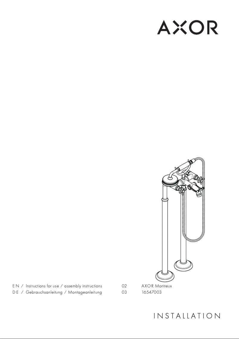 Image de la première page du manuel de l'appareil Montreux