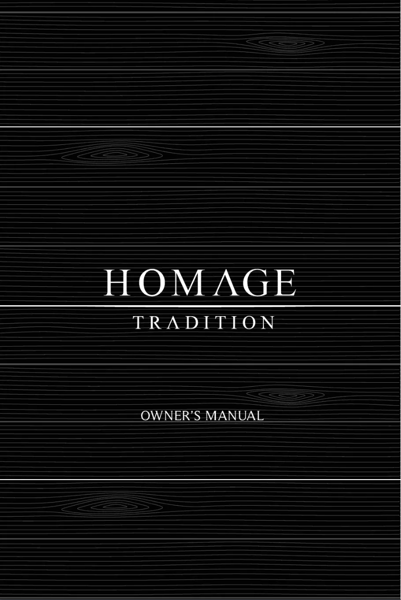 Page n°1 - Manuel utilisateur Sonus Faber Homage Tradition