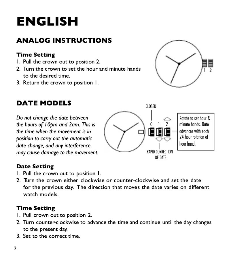 Page n°1 - Manuel utilisateur Armani AX1458