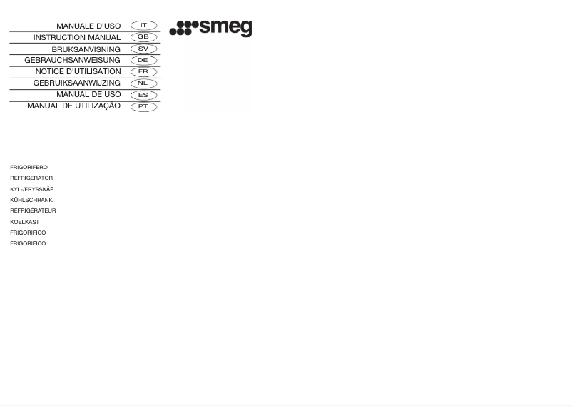 Page n°1 - Manuel utilisateur Smeg FA390X1