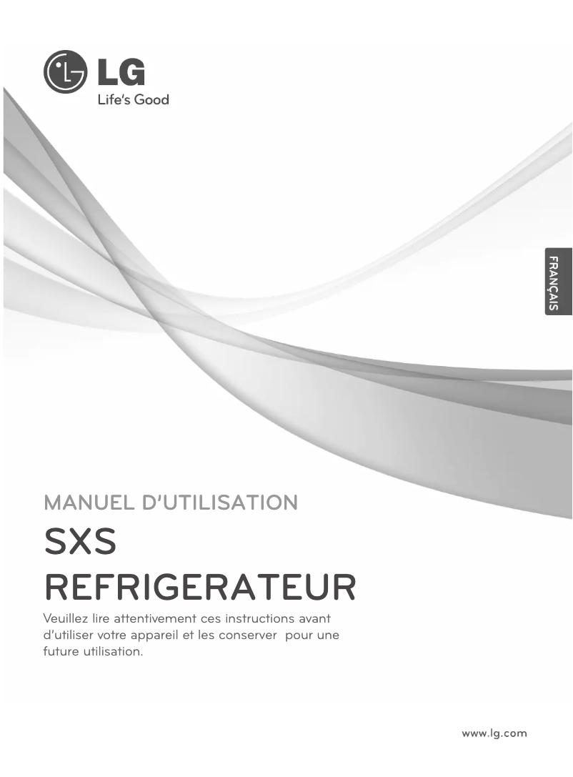 Page 1 de la notice Manuel utilisateur LG GS9366PZYZD