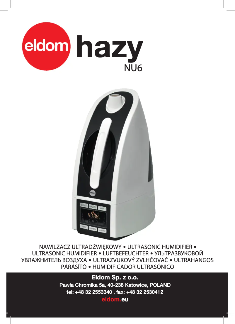 Página 1 del manual Manual de usuario Eldom Hazy NU6