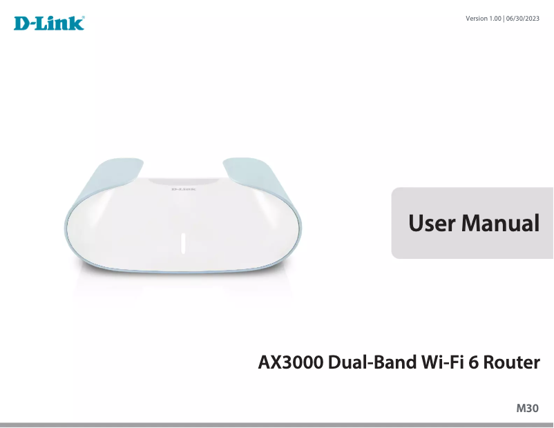 Page 1 de la notice Manuel utilisateur D-Link M30