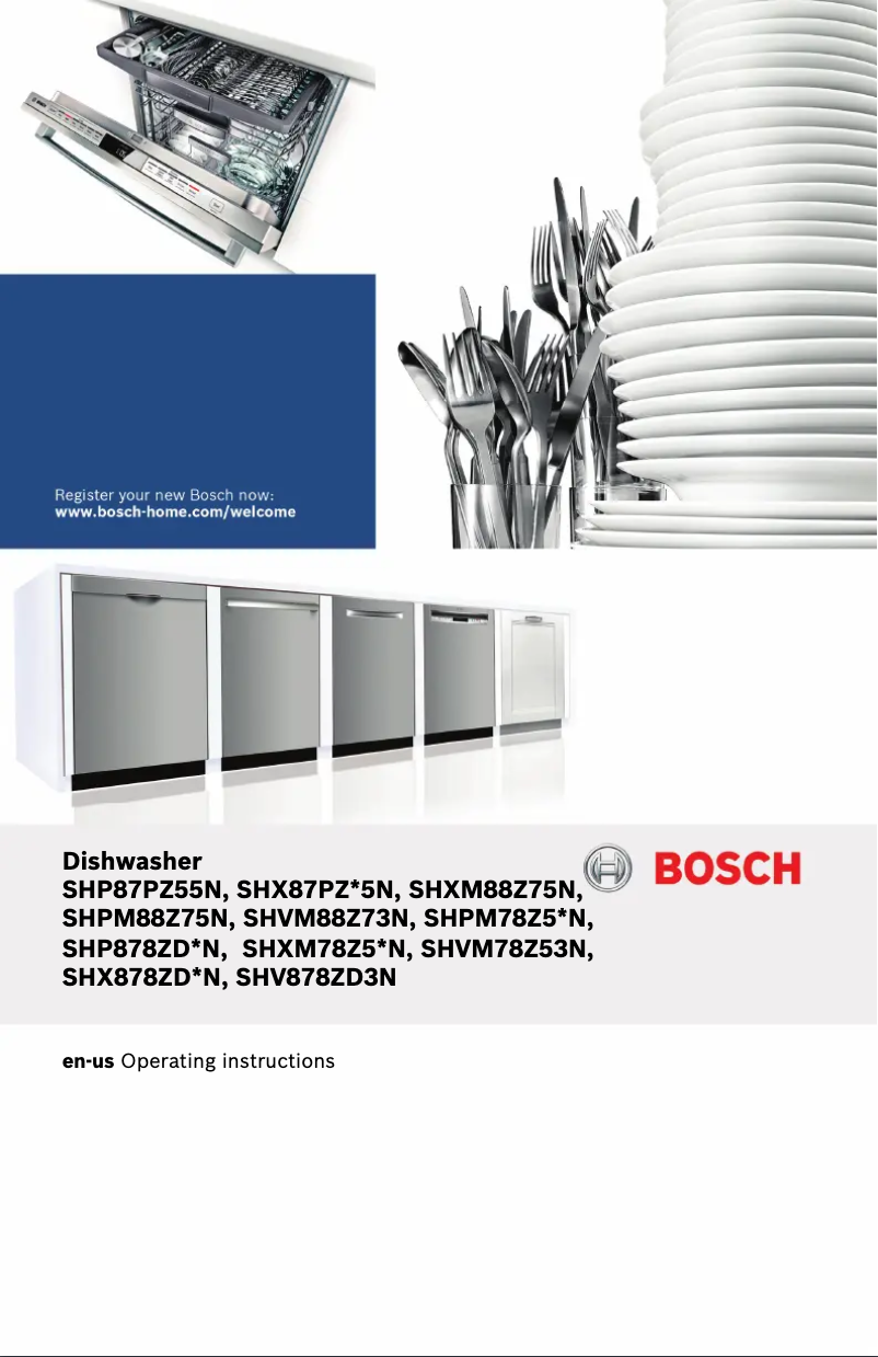 Page 1 de la notice Manuel utilisateur Bosch SHX878ZD6N