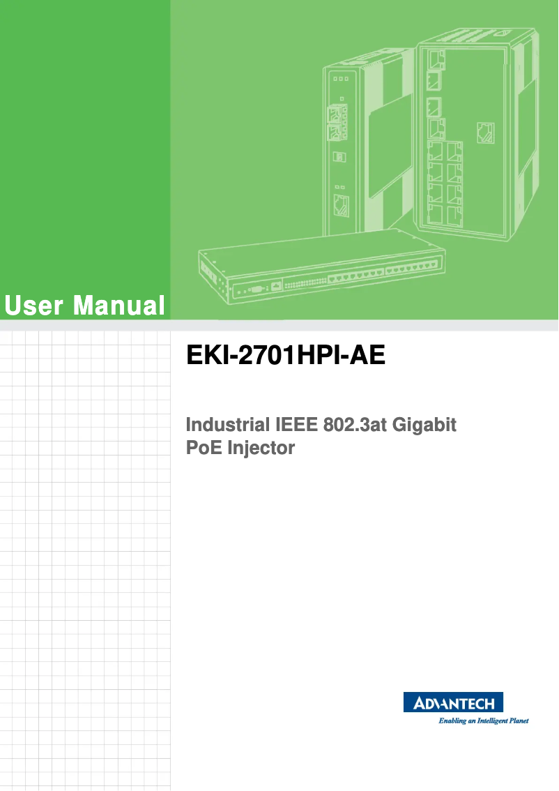 Page 1 of the manual User Manual Advantech EKI-2701HPI-AE
