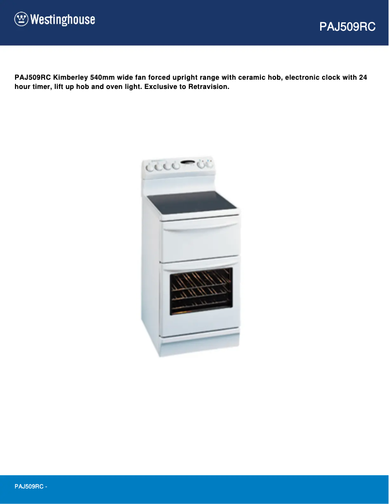 Image de la première page du manuel de l'appareil PAJ509RC