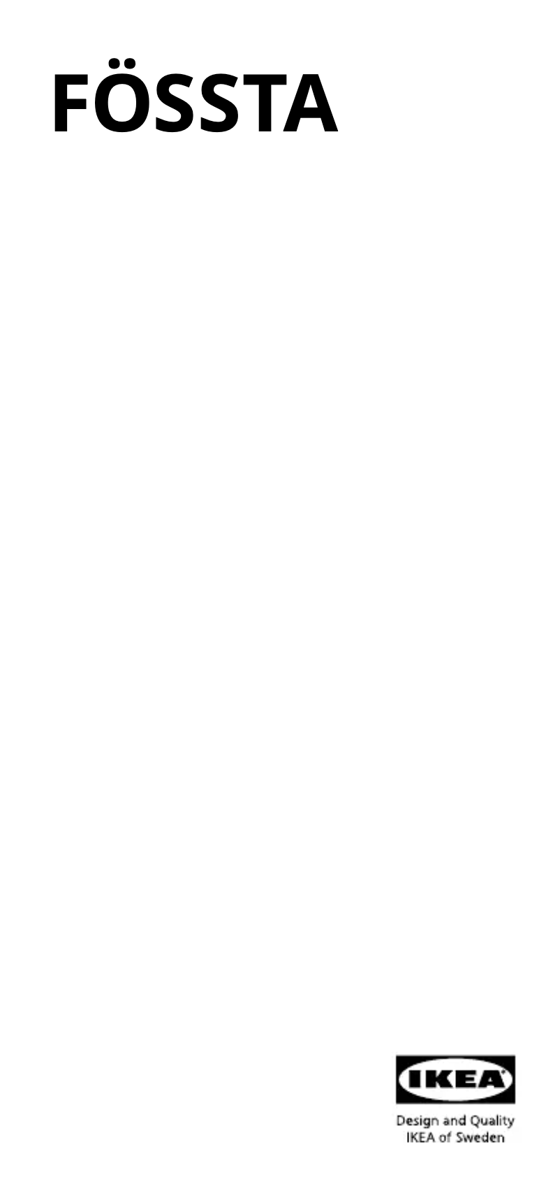 Image de la première page du manuel de l'appareil FÖSSTA 105.656.68