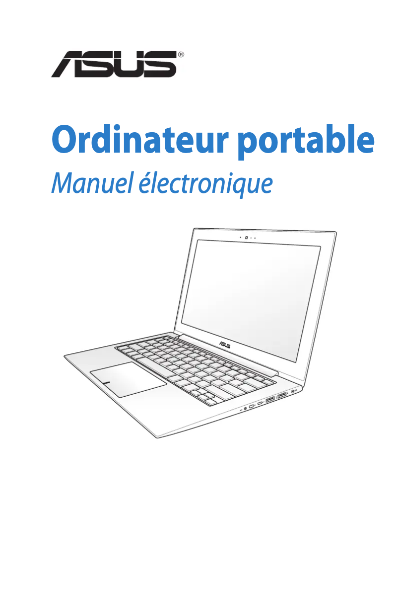 Page 1 de la notice Manuel utilisateur Asus U38DT