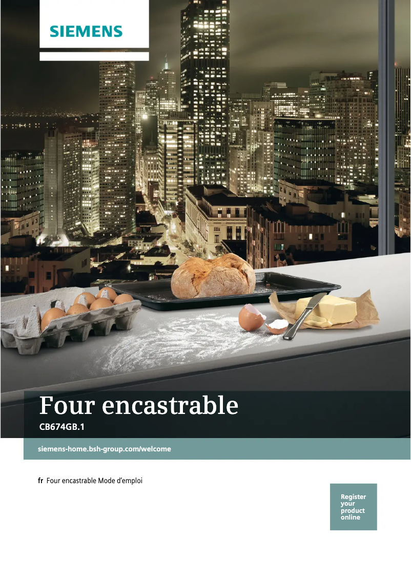 Page n°1 - Manuel utilisateur Siemens CB674GBS1