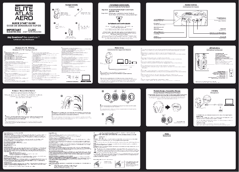 Image de la première page du manuel de l'appareil Elite Atlas Aero