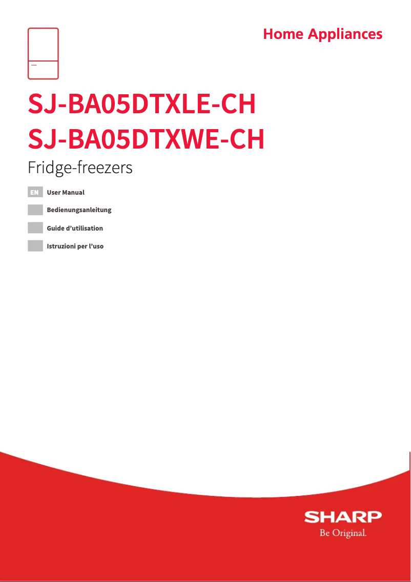 Page n°1 - Manuel utilisateur Sharp SJ-BA05DTXLE-CH