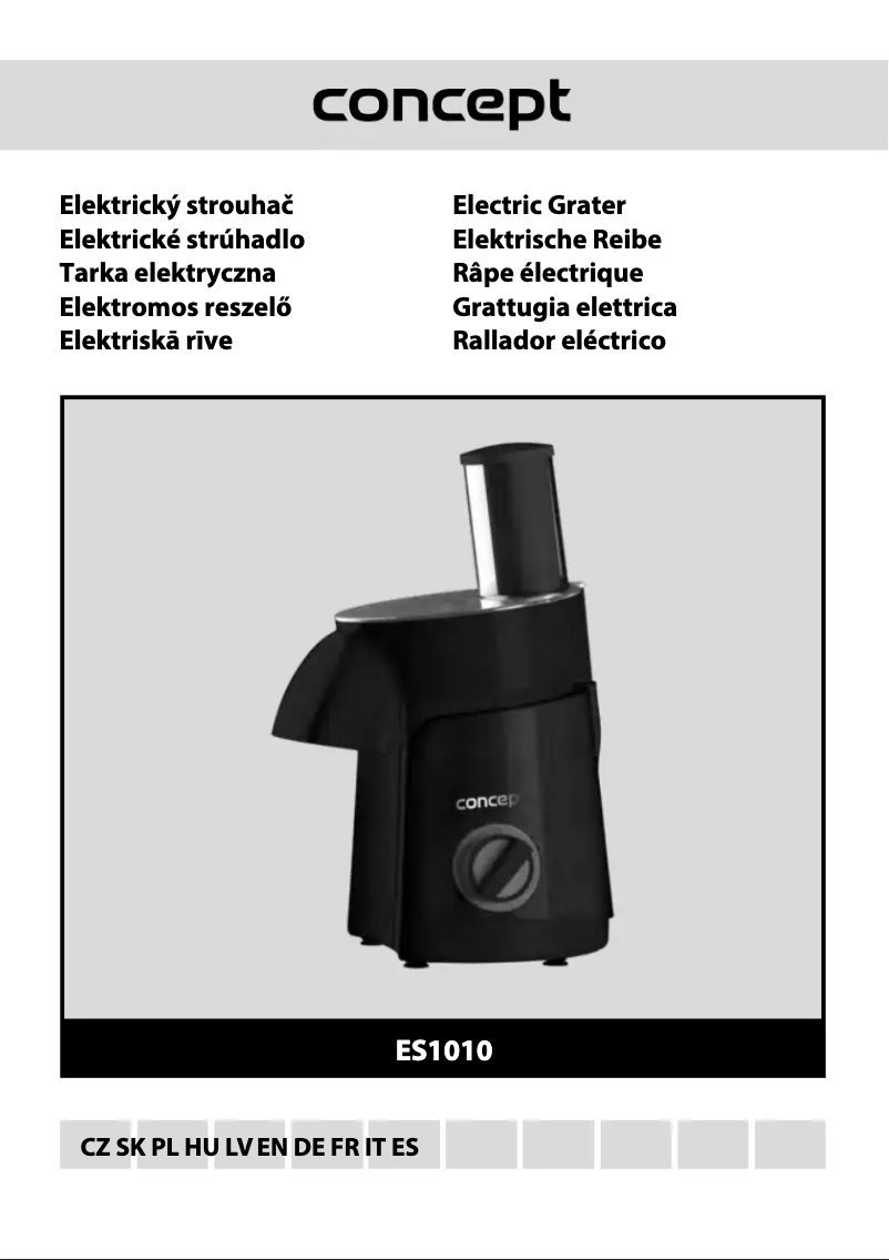 Page n°1 - Manuel utilisateur Concept ES1010