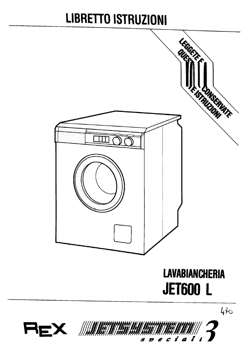 Page n°1 - Manuel utilisateur Rex JET600L