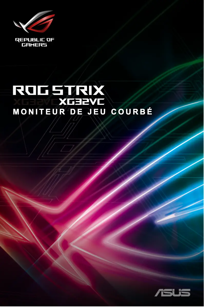 Page n°1 - Manuel utilisateur Asus ROG Strix XG32VC