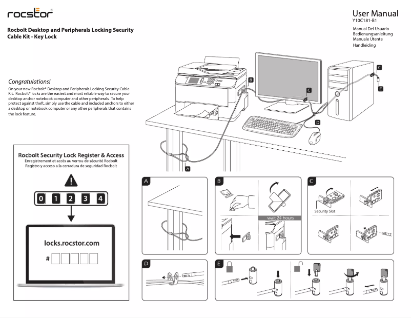 Página 1 del manual Manual de usuario Rocstor Y10C181-B1