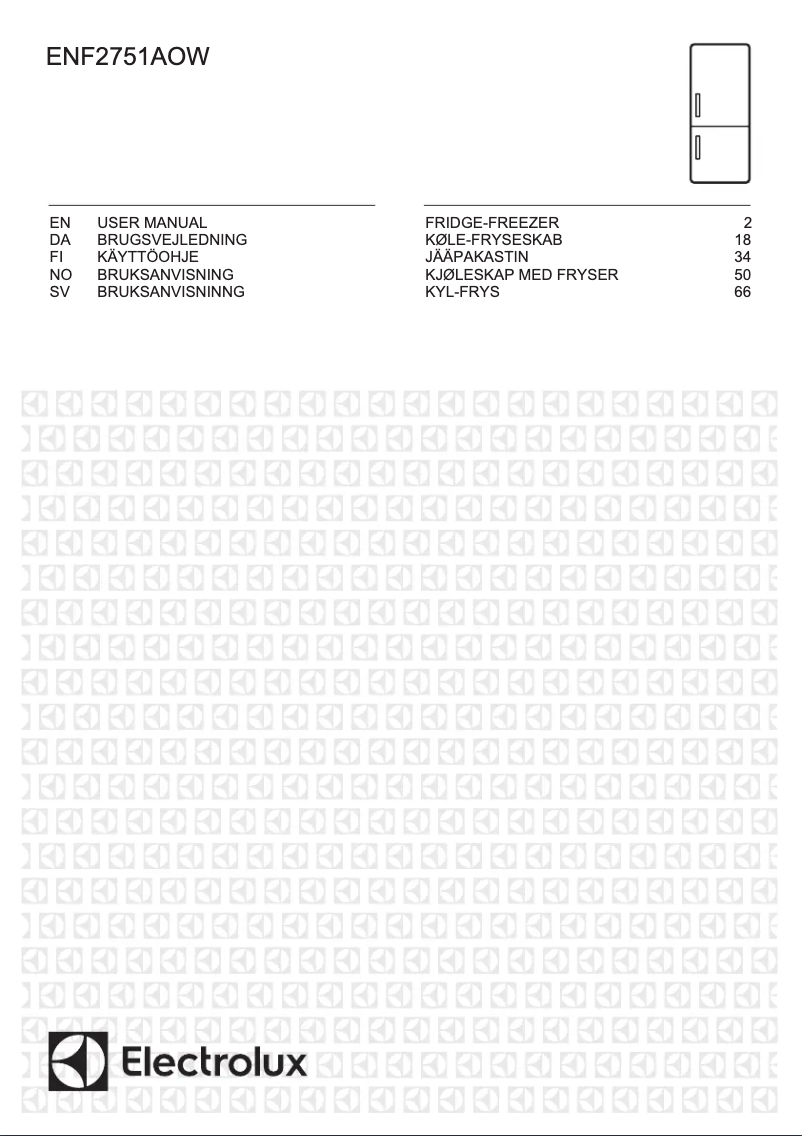 Page 1 de la notice Manuel utilisateur Electrolux ENF2751AOW
