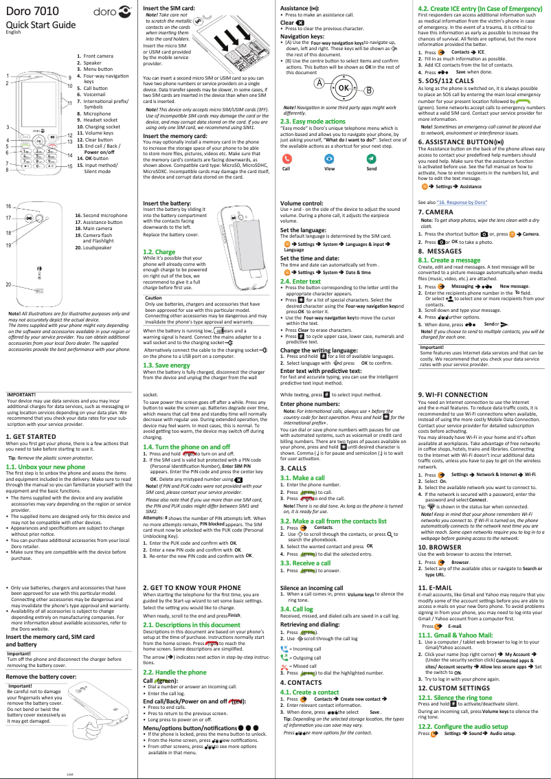 Image de la première page du manuel de l'appareil 7010
