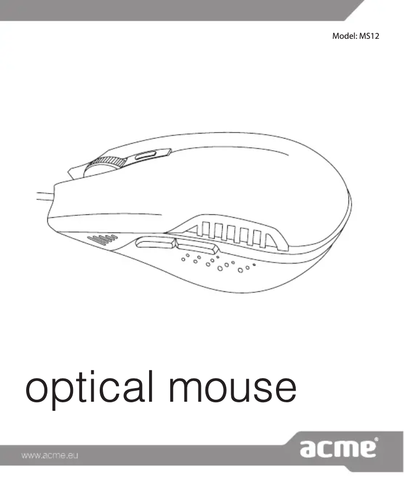 Página 1 del manual Manual de usuario Acme MS12