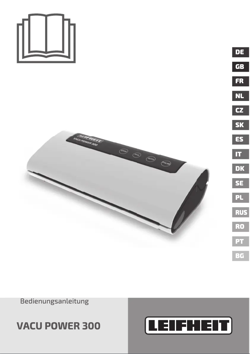 Page 1 de la notice Manuel utilisateur Leifheit Vacu Power 300