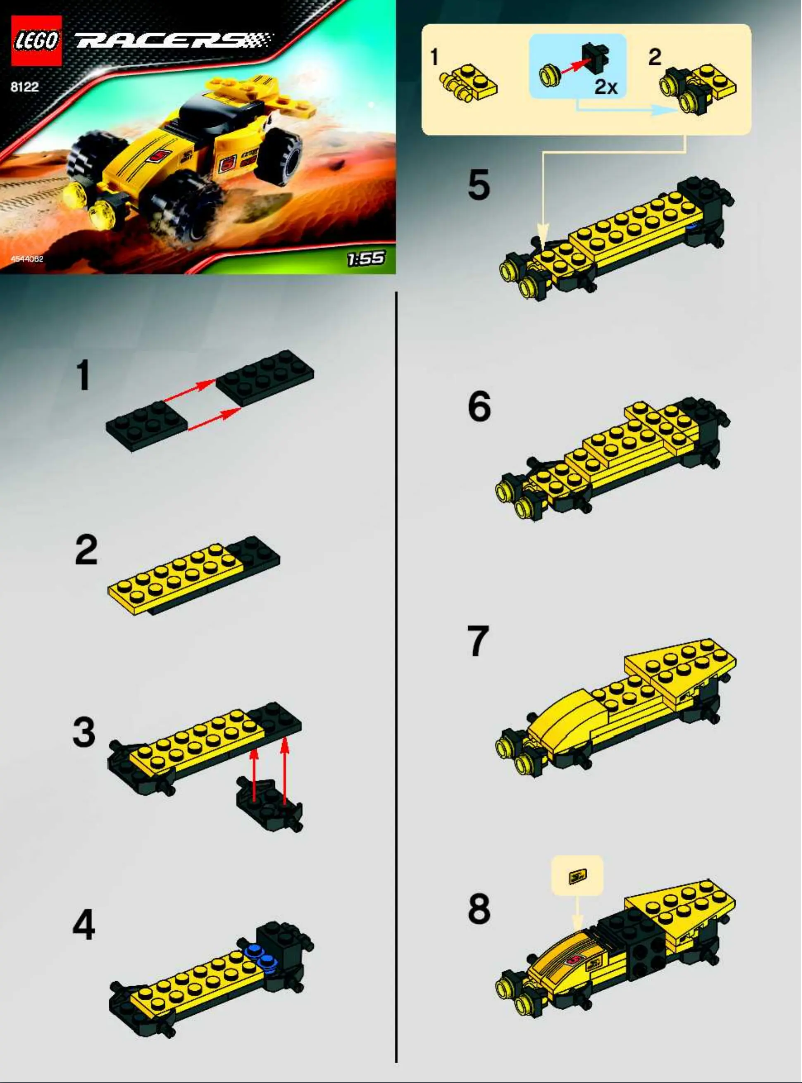 Page 1 de la notice Manuel utilisateur Lego Desert Viper