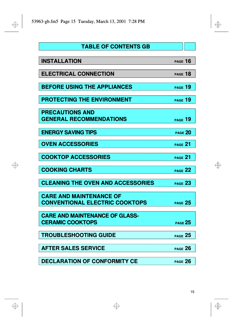 Page 1 de la notice Manuel utilisateur Whirlpool AKZ 312 IX