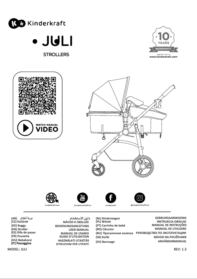 Página 1 del manual Manual de usuario Kindercraft JULI