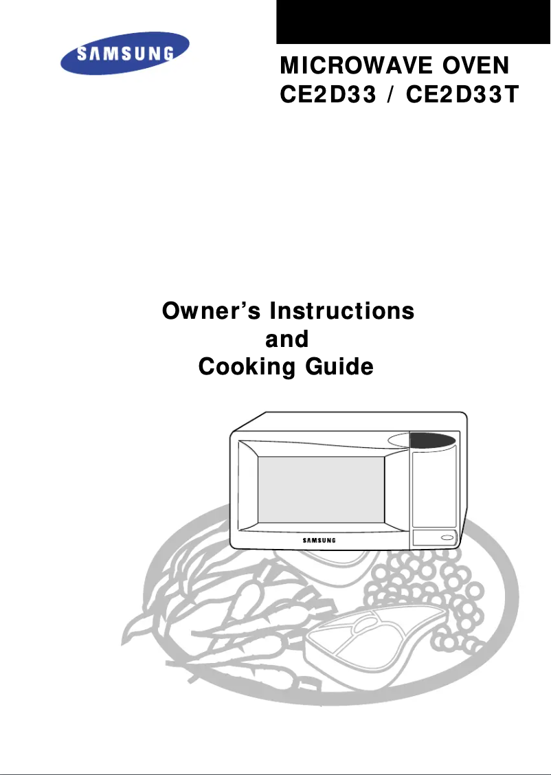 Page 1 de la notice Manuel utilisateur Samsung CE2D33