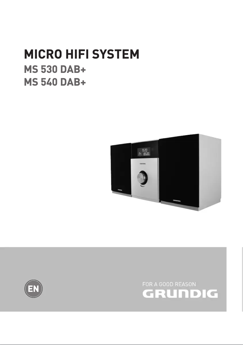 Imagen de la primera página del manual del dispositivo MS 540 DAB plus