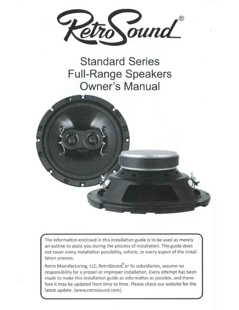 Página 1 del manual Manual de usuario RetroSound S-52